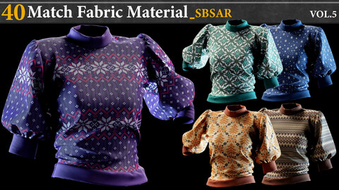 40 Match Fabric Material_SBSAR_VOL.5