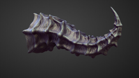 HORN13 high poly sculpt