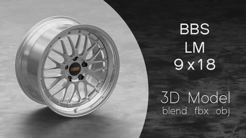 BBS LM Rim/Wheel 3D Model