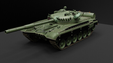 T-72 Tank [Rigged, High-Poly]