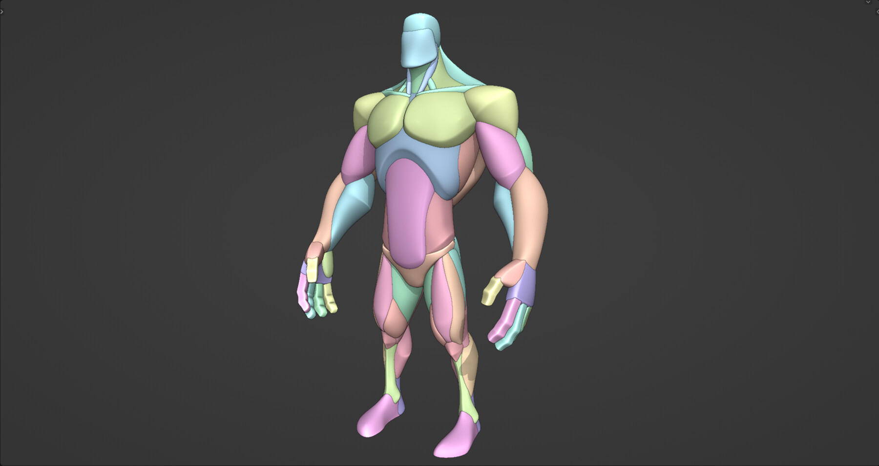 ArtStation - Stylized Big Guy Anatomy Blockout | Resources