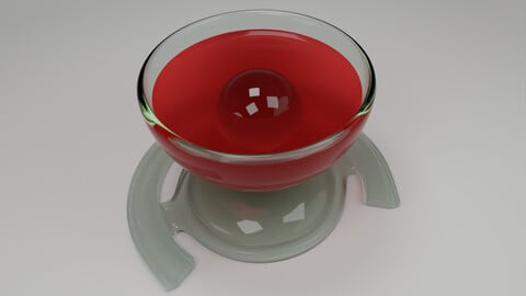 Liquid and Glass Material Ball