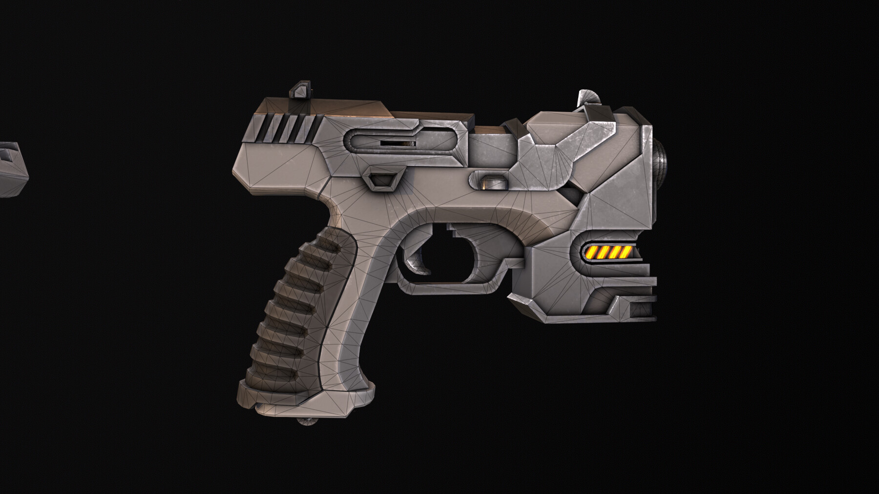 ArtStation - Sci-Fi Handgun modelling practice