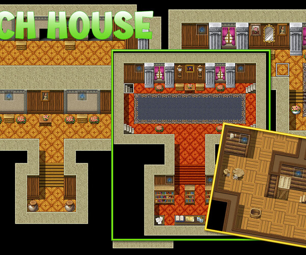 ArtStation - DUNGEONS VOLUME 2 (RPG MAKER Map Presets) | Game Assets