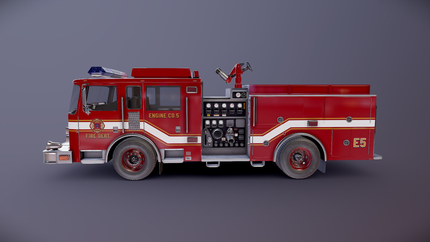 Artstation - Fire Truck 