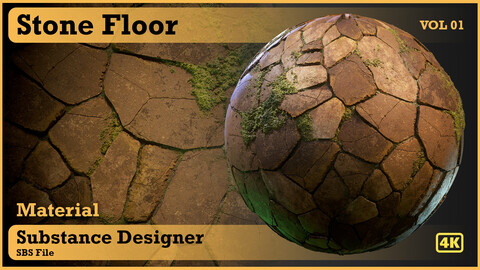 Stone Floor - VOL 01 - Substance Designer