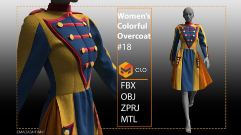 Women’s Colorful Overcoat #18