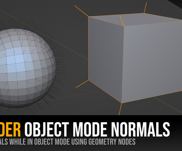 ArtStation Blender Object Mode Normals Resources
