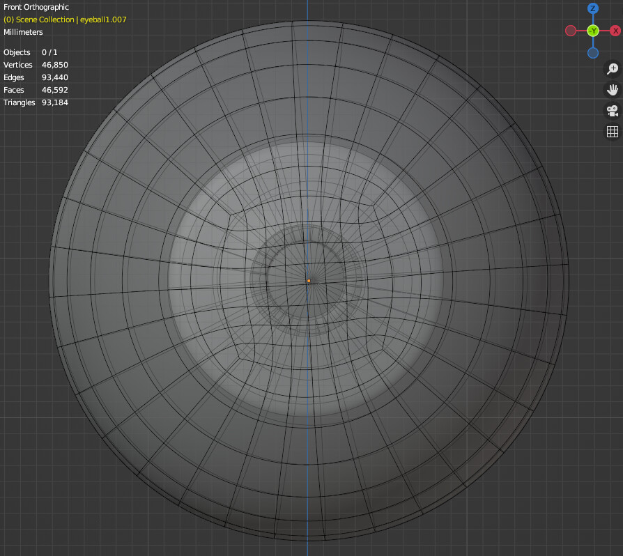 ArtStation Eyeball Mesh & A Procedural Shader Tree for Blender Game