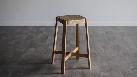 Natural Rattan Stool