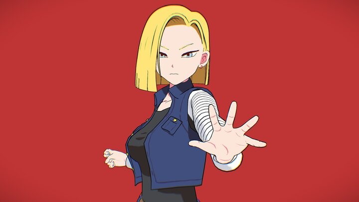 ArtStation - Android 18 | Game Assets