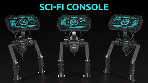 scifi Console - scifi panel 3D model