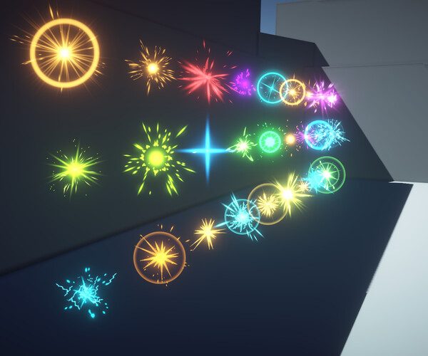 ArtStation - Stylized Hit Particles Effects | Game Assets