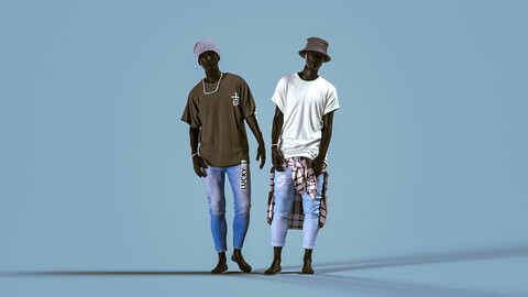 Realistic 3D Models Of Men's Outfits.