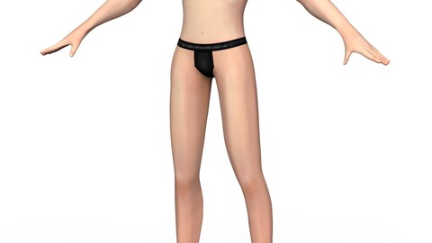 Young Boy Body Base Mesh