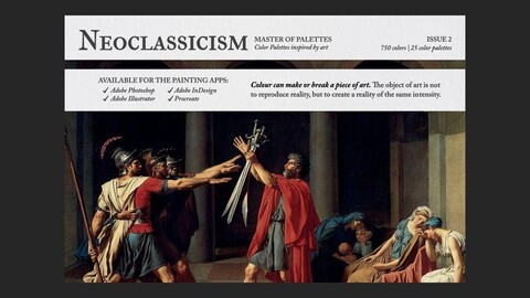Neoclassicism Color Palettes for Procreate, Photoshop, Illustrator and InDesign