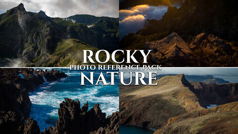 Rocky Nature-Photo Reference Pack For Artists 649 JPEGs