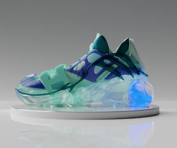 ArtStation - Light blue sneakers | Resources