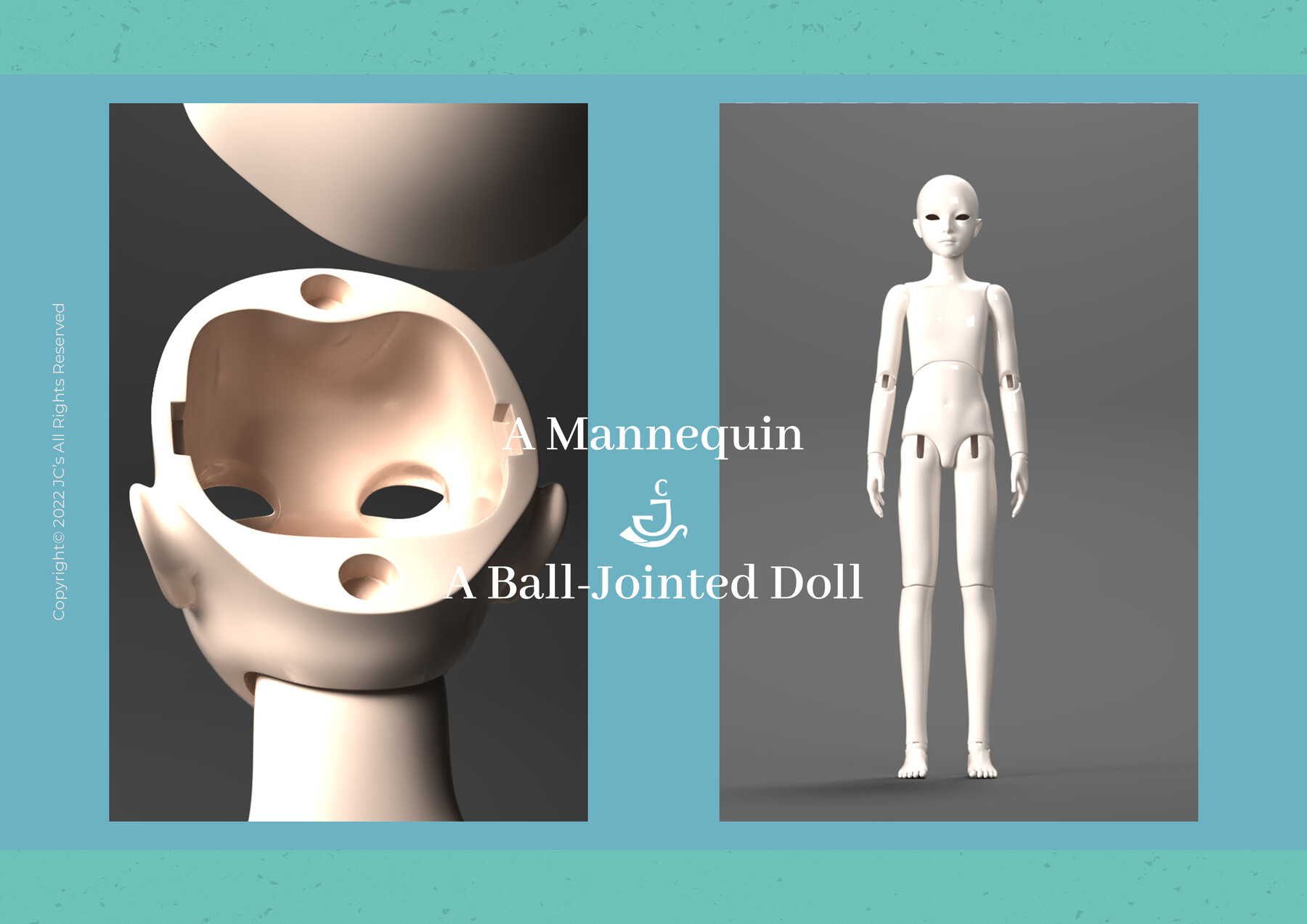 ArtStation ㅣJC'sㅣ3D MODELSㅣA Mannequin(A BallJointed Doll) Resources