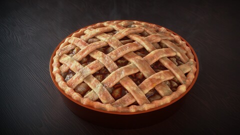 Apple Pie 🥧 With Procedural Materials (Blender)