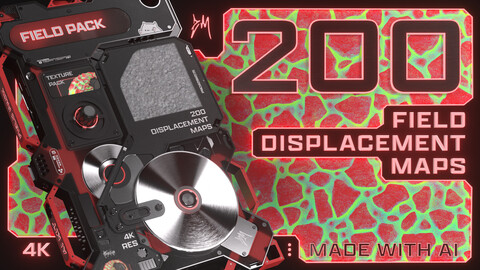 200 Field Ai Displacement Map Pack