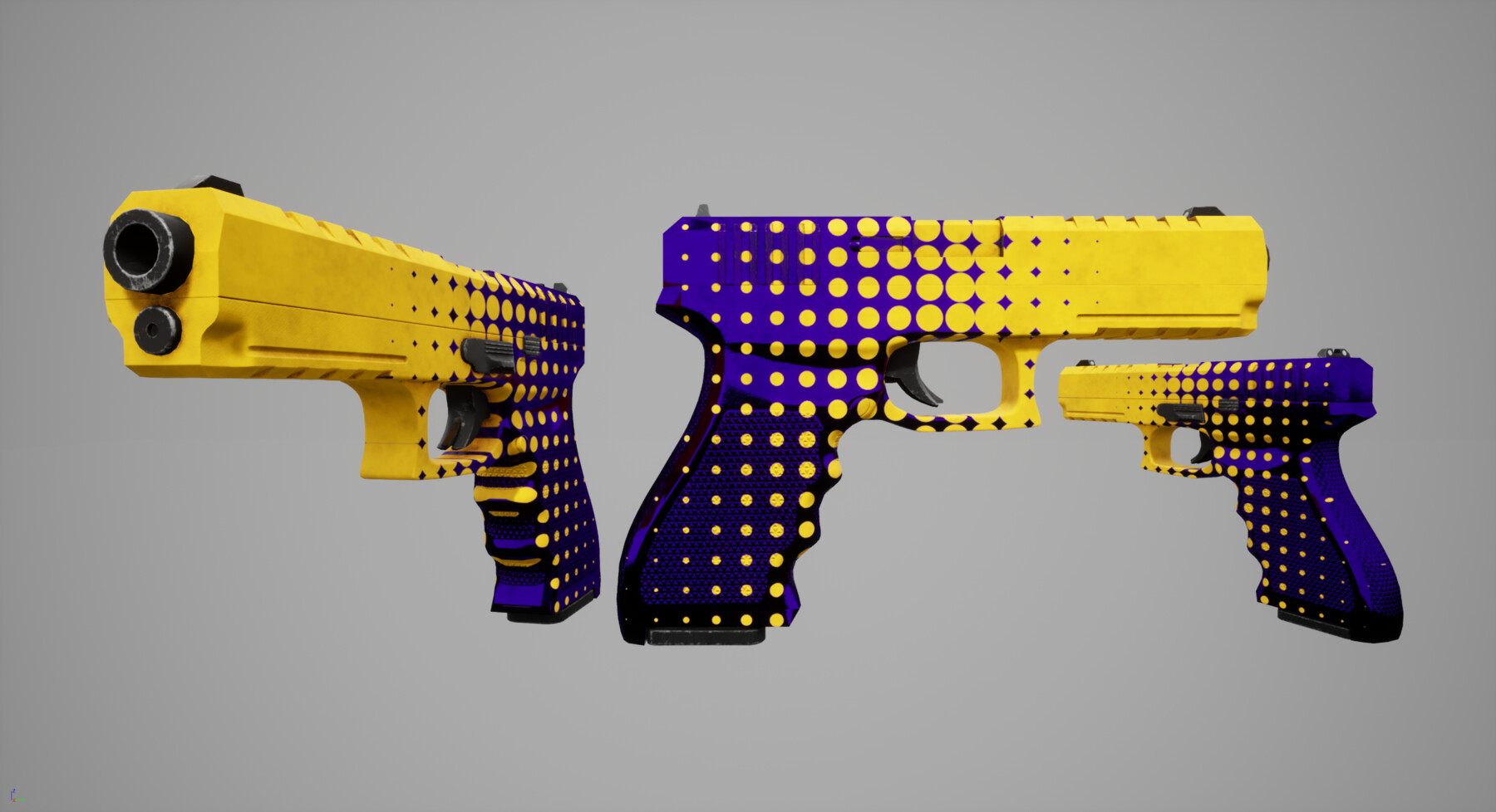 ArtStation Handgun Plus extra skins Game Assets