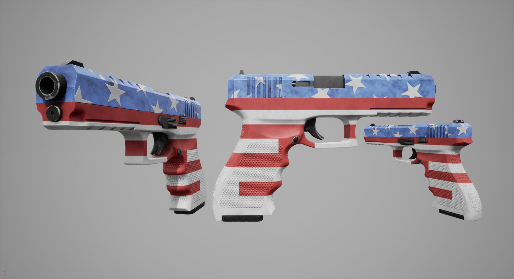 ArtStation Handgun Plus extra skins Game Assets