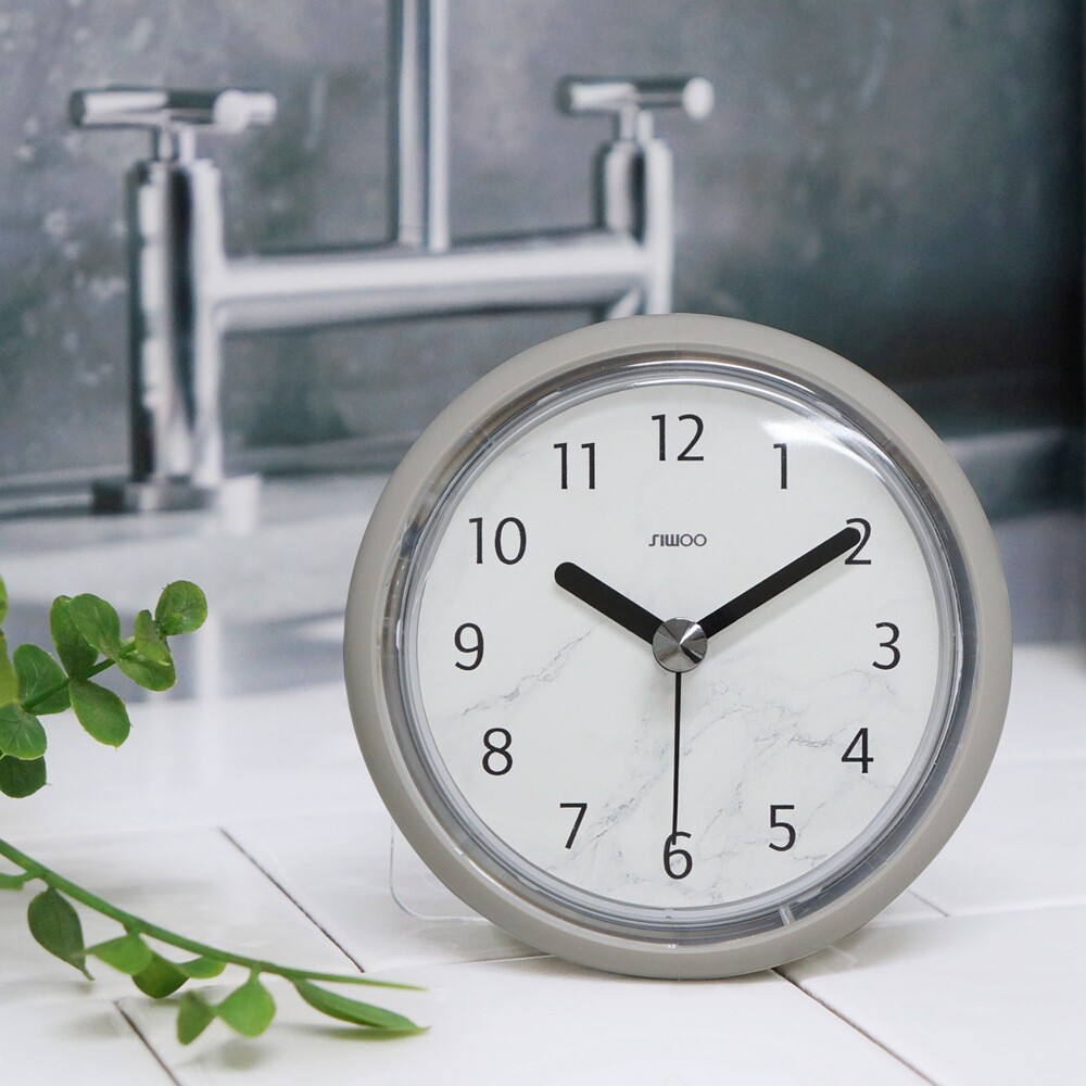 ArtStation Marble Bathroom Waterproof Suction Clock Resources
