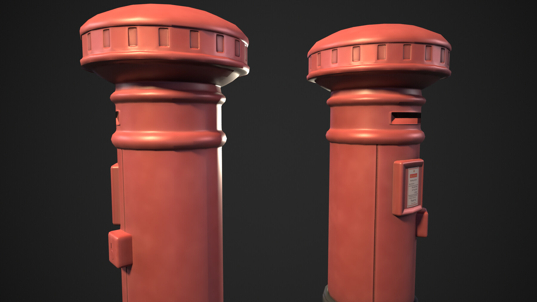 ArtStation - British Mailbox | Game Assets