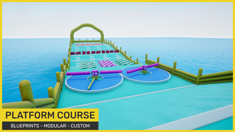 Platform obstacle course Unreal Engine