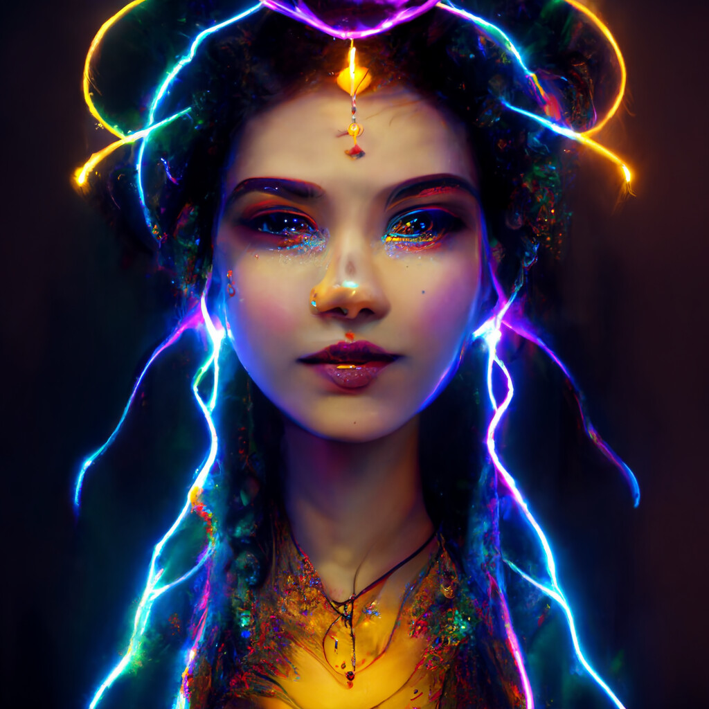 ArtStation - Mila, Electric Goddess v2 | Artworks