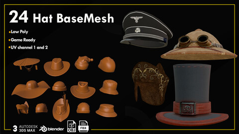 24 Hat Base Mesh