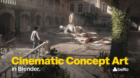 Cinematic Concept Art in Blender – Full Course