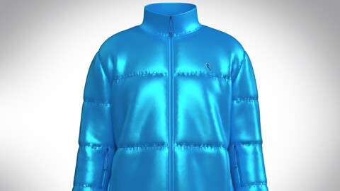 Boxy puffer ski jacket