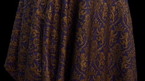 Royal Lion fabric. Inspired by Game of Thrones, Purple Wedding