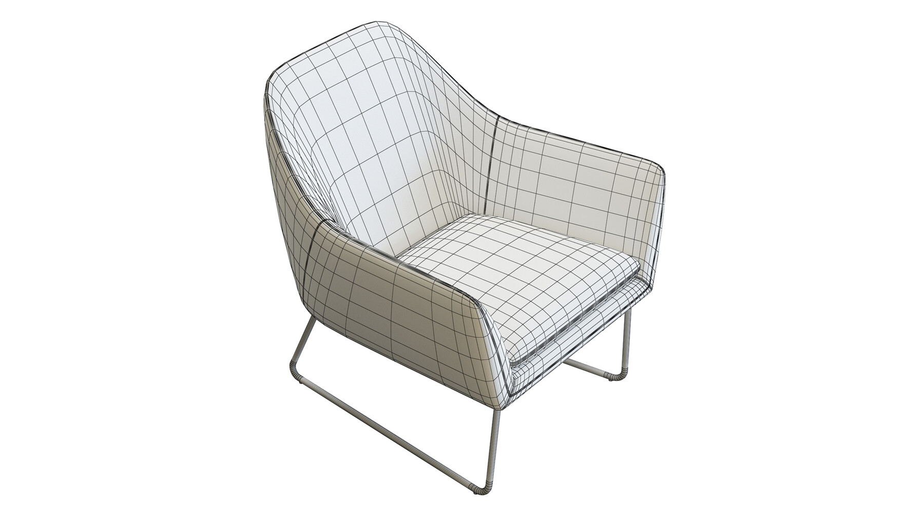 ArtStation 3D Model / Crate&Barrel Clancy Leather Chair Resources