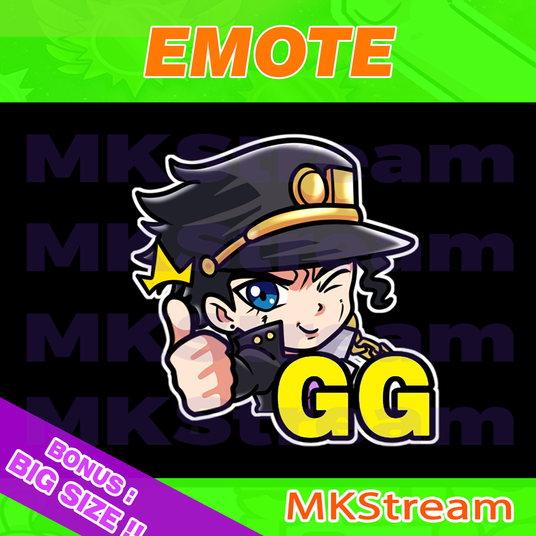 Artstation Twitch Emotes Jojo Jotaro Gg Artworks