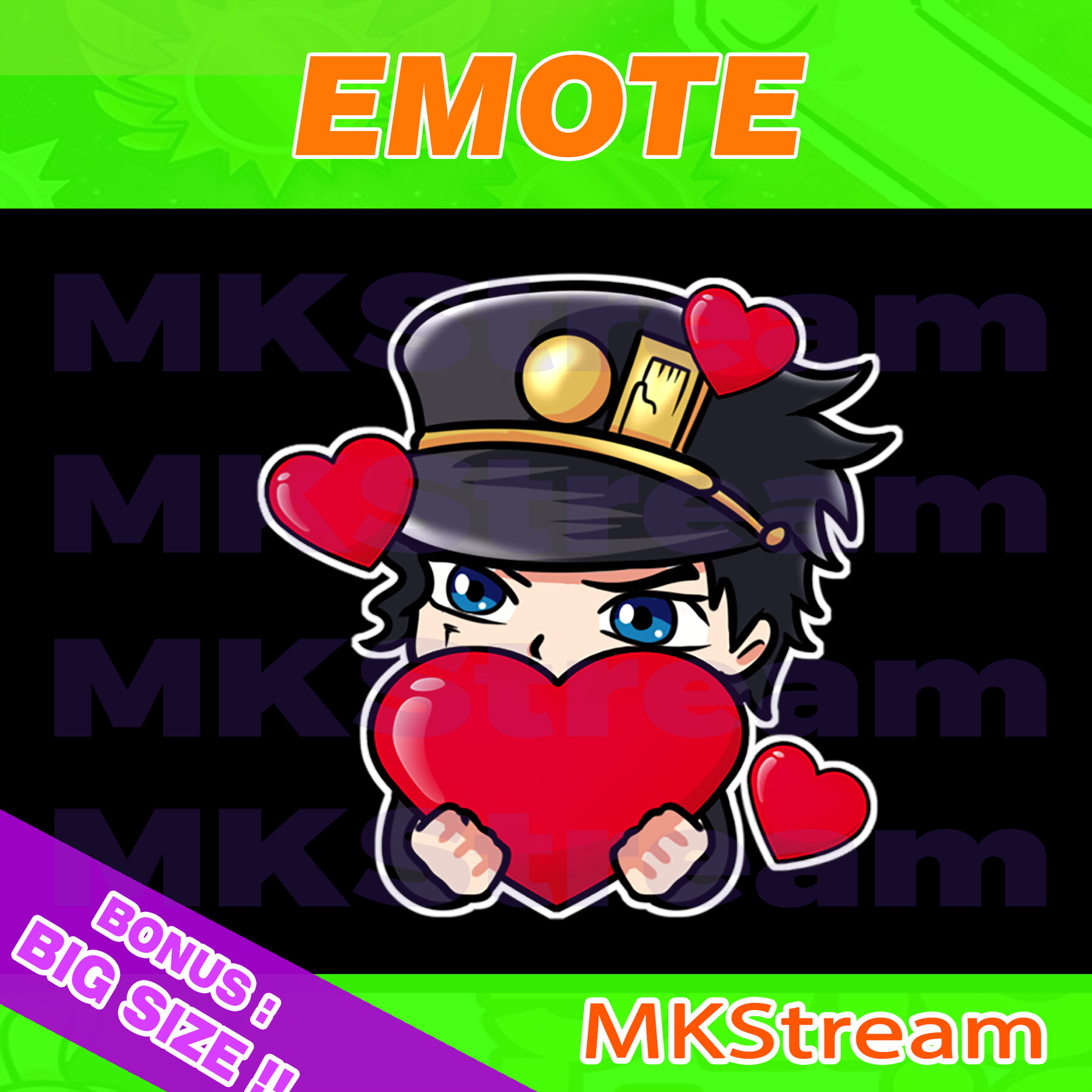 Artstation Twitch Emotes Jojo Jotaro Love Artworks