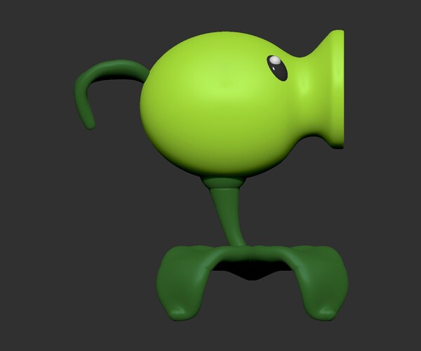 ArtStation - Peashooter from Plants vs Zombies - 3D Print Model | Resources