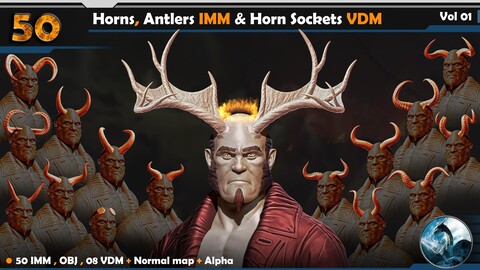 Horns and Antlers IMM & Horn Sockets VDM   Vol 01