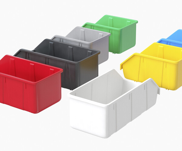 ArtStation colored plastic boxes for parts VR / AR / lowpoly Resources