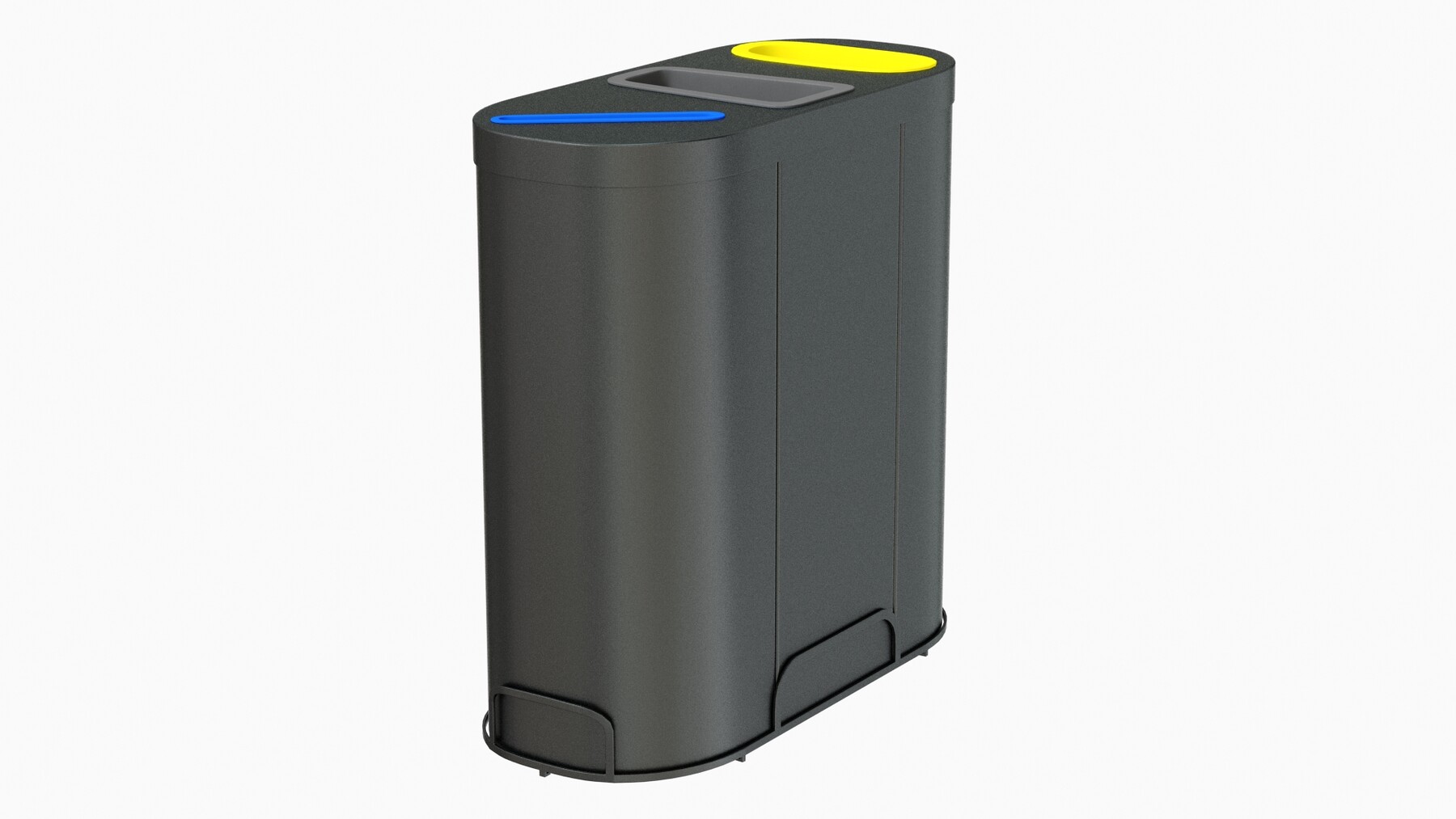 ArtStation MALMO Office Waste Recycling Bin with 3 Containers Resources