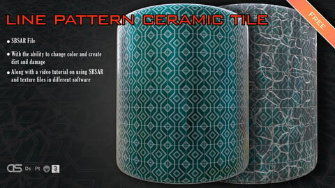 line pattern ceramic tile vol 01
