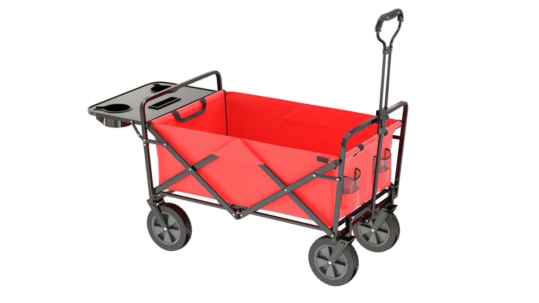 ArtStation Mac Sports Collapsible Folding Outdoor Utility Wagon Red Resources