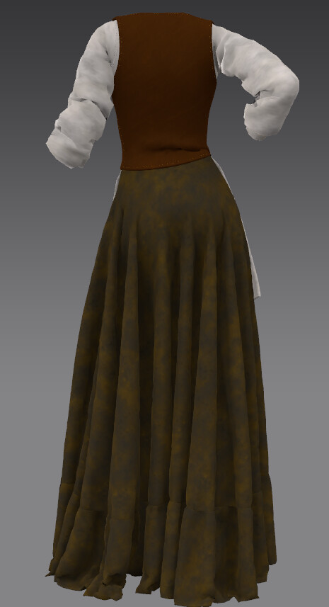 ArtStation - medieval commoner dress | Game Assets