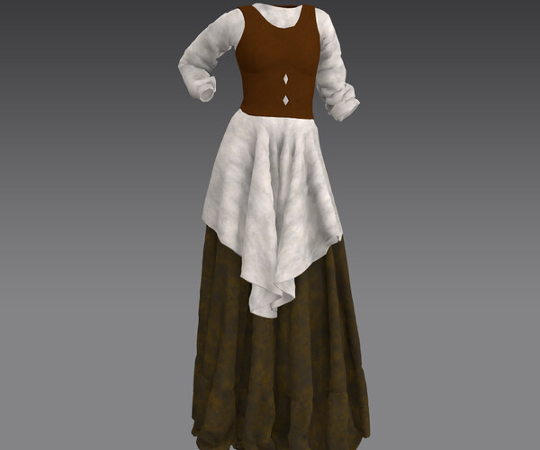 Artstation - Medieval Commoner Dress 