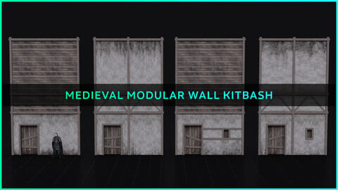 Medieval Modular Wall Kitbash
