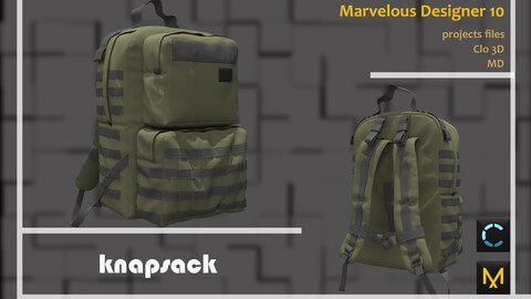 Large volume for travel bag_Marvelous Designer_Clo 3D project