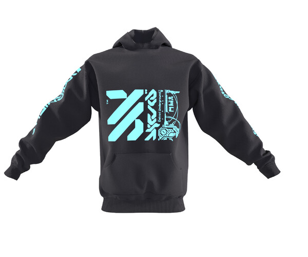 Cyberpunk City Futuristic Sci-Fi Hoodie