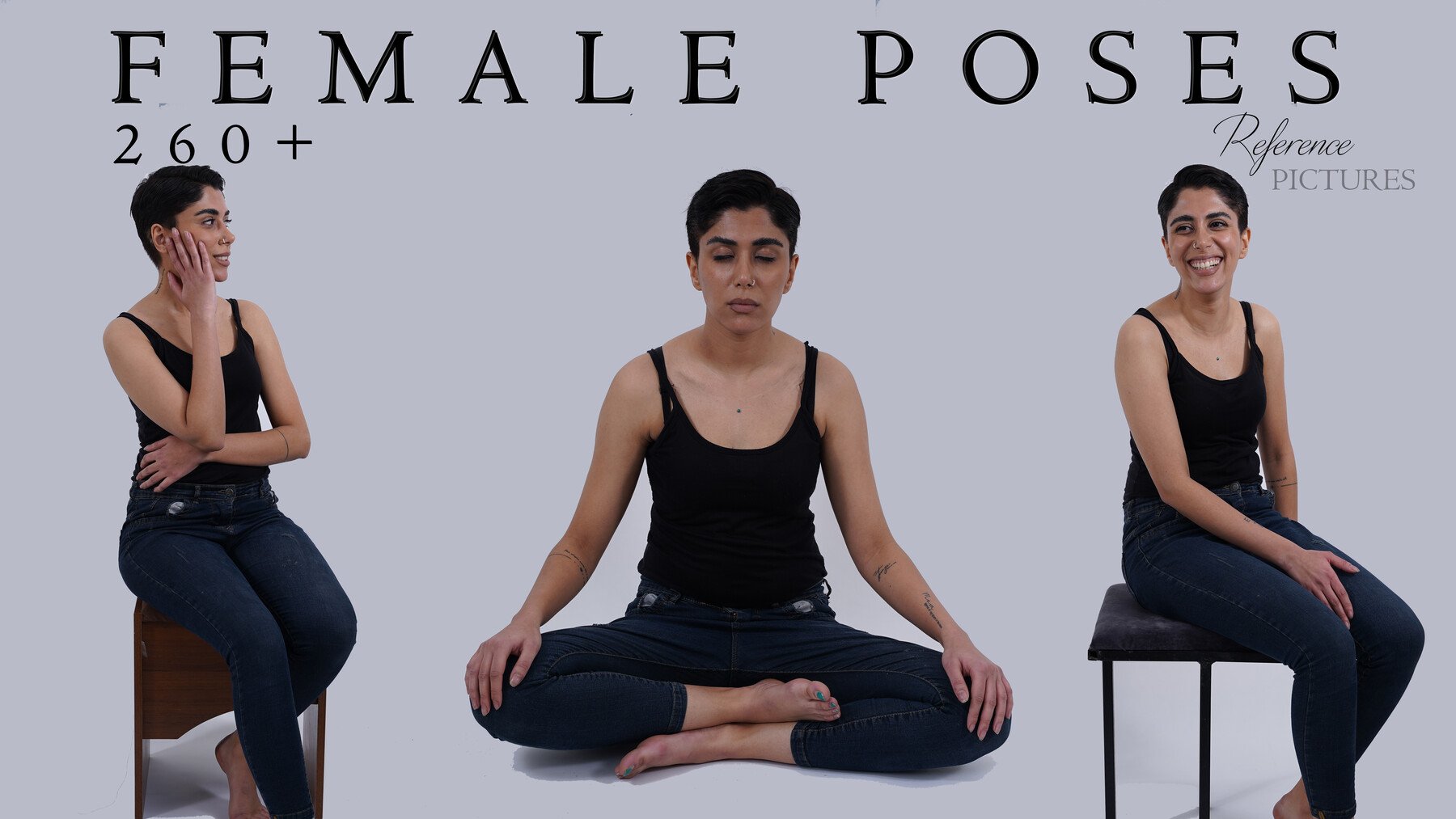 ArtStation - Movement Study - Female Poses 1 & 2